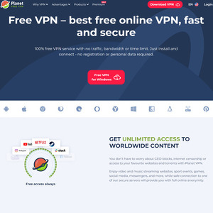 Planet VPN – freevpnplanet.com